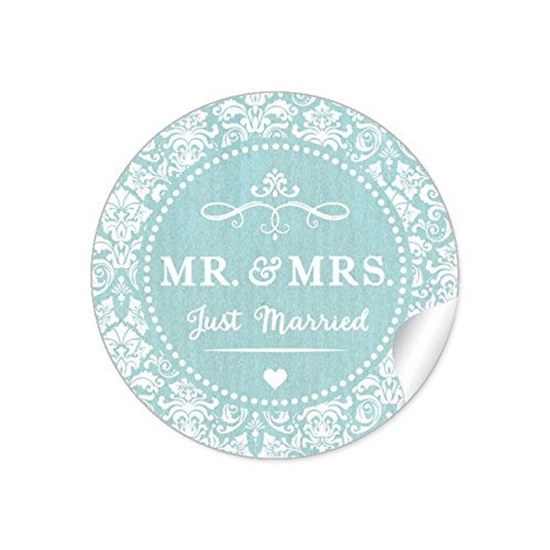 Geschenkaufkleber zur Hochzeit Mr. & Mrs. Rosa 24 Sticker DIY Hochzeitsdekoration von Geschenken, Luftballons, Reis, Wunderkerzen Bild 1