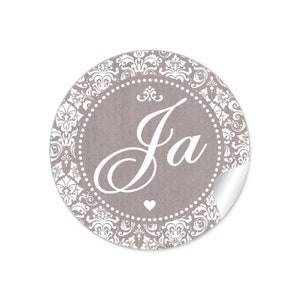 Geschenkaufkleber zur Hochzeit "Ja" 24 Sticker für die Bekanntgabe, Einladungen, Terminplanungen,Reservierungen, Überraschungen
