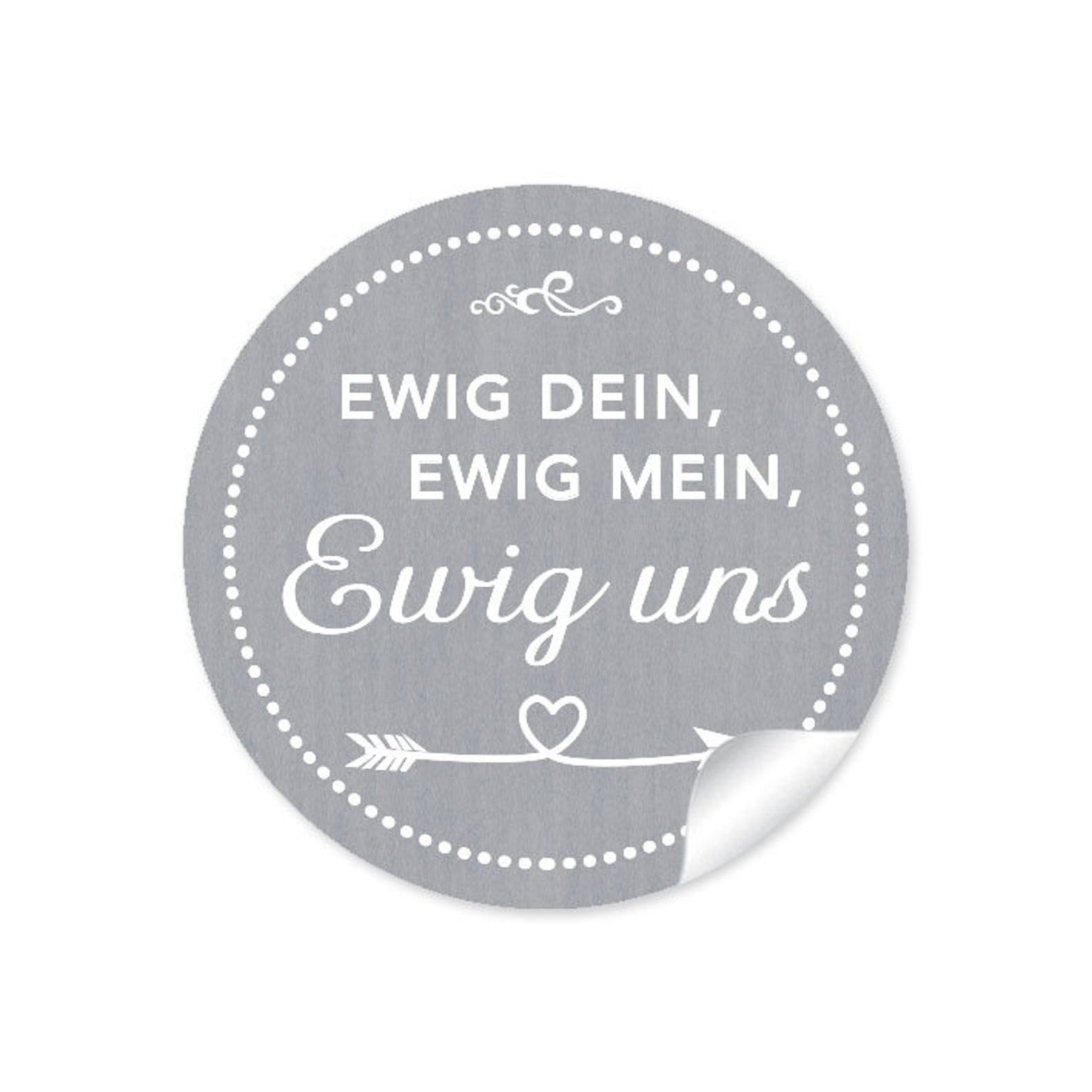 Wedding Sticker ewig Dein Ewig Mein Ewig Uns 24 Etsy