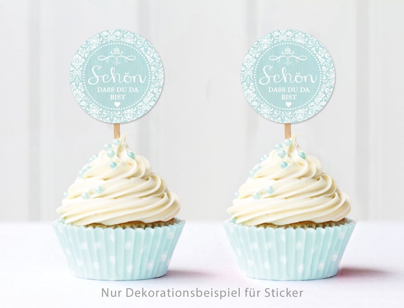 Geschenkaufkleber zur Hochzeit Schön, dass du da bist 24 Sticker DIY Hochzeitsdekoration von Geschenken auch zum Geburtstag oder Geburt Bild 4