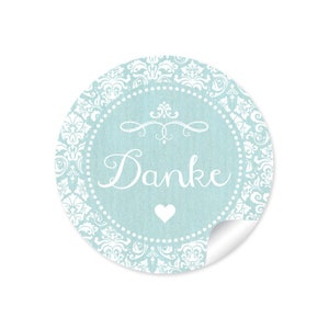 Geschenkaufkleber zur Hochzeit Danke 24 Sticker Hochzeitsdekoration von Geschenken, Luftballons, Taschentücher, Wunderkerzen Bild 1