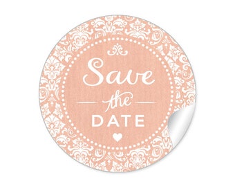 Geschenkaufkleber zur Hochzeit "Save the Date" 24 Sticker DIY Hochzeitssticker für Einladungen, Terminplanungen,Reservierungen