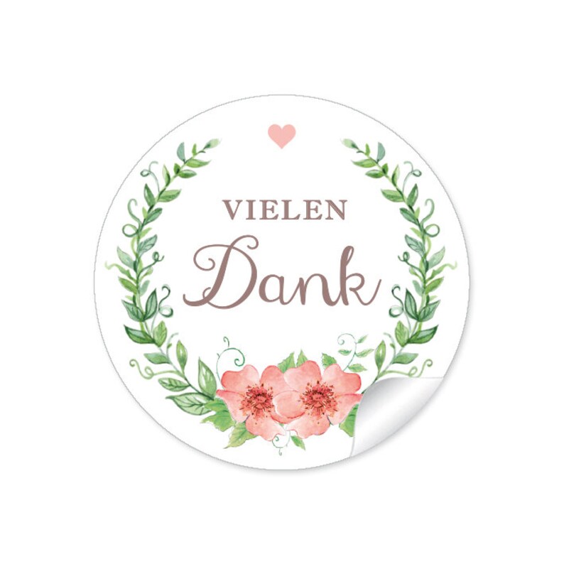 Geschenkaufkleber zur Hochzeit Vielen Dank 24 Sticker, Aufkleber Hochzeitsdekoration von Geschenken, Luftballons, Taschentücher, Reis Bild 1