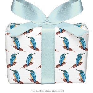 3 Bögen Geschenkpapier EISVOGEL Weihnachten Adventskalender Geburt Taufe Kindergeburtstag 50x70cm gedruckt auf PEFC zertifiziertem Papier