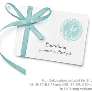 Geschenkaufkleber zur Hochzeit Ja 24 Sticker zur Bekanntgabe, Einladungen, Terminplanungen,Reservierungen, Überraschungen Bild 2