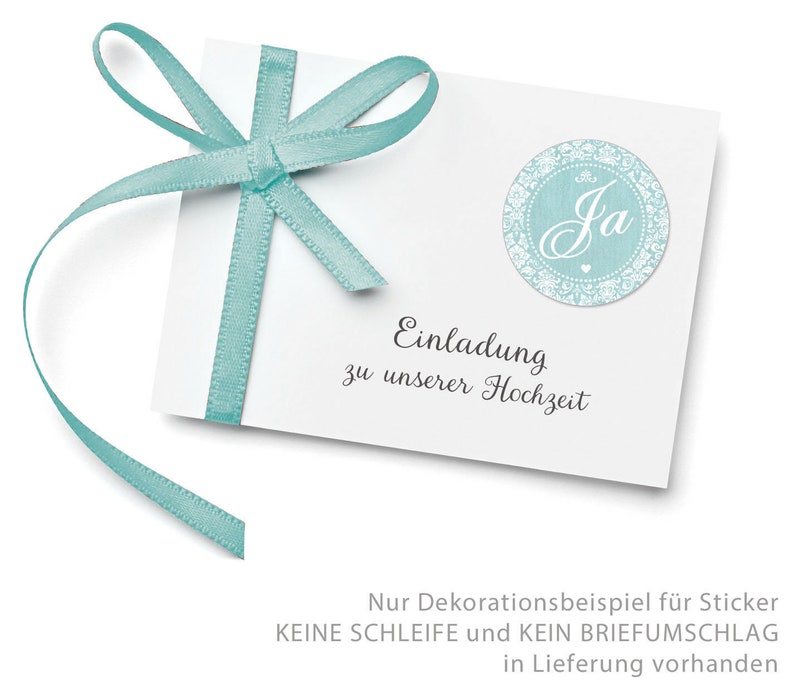 Geschenkaufkleber zur Hochzeit Ja 24 Sticker zur Bekanntgabe, Einladungen, Terminplanungen,Reservierungen, Überraschungen Bild 2