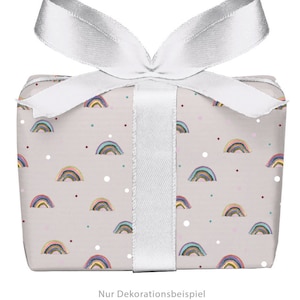 3 Bögen Geschenkpapier REGENBOGEN ROSA Geburt Taufe Kindergeburtstag 50x70 cm gedruckt auf PEFC™ zertifiziertem Papier