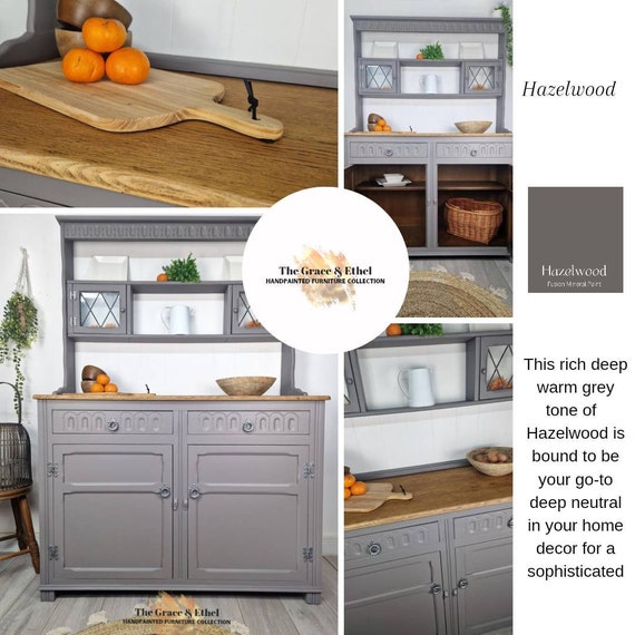 light grey welsh dresser Light Grey Vintage Welsh Dresser main image 0