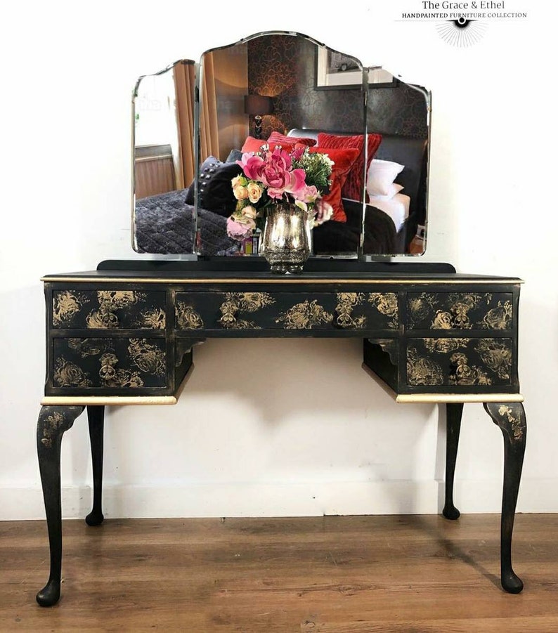 Vintage Dressing Table Ready to Paint Etsy