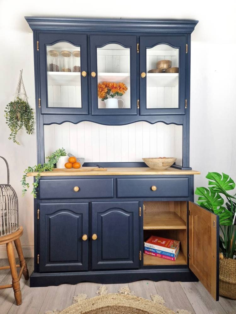 Navy Farmhouse Welsh Dresser, - Etsy