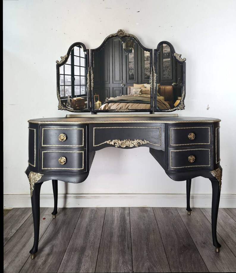 Vintage Dressing Table Ready to Paint Etsy