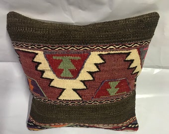 free shipping 1.3x1.3.ft turkish pillow decorative rug pillow vintage kilim pillow sofa pillow thruw pillow oushak pillow kilim pillow kilim