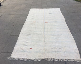 Handgjord kelim hampa Kilim matta Vintage kelim matta turkisk kelim Tribal kelim Area matta
