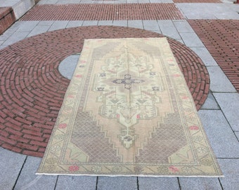 Vintage rug Turkish rug Oushak Rug, Wool rug Anatolian rug Carpet rug 5.x.8.ft