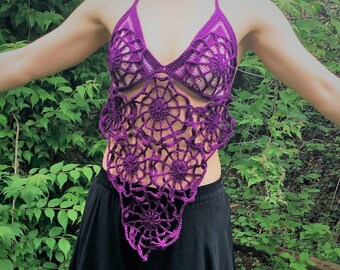 spider web bralette