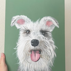 Custom hand painted pet portrait | dog painting | dog portrait | pet painting | custom pet portrait