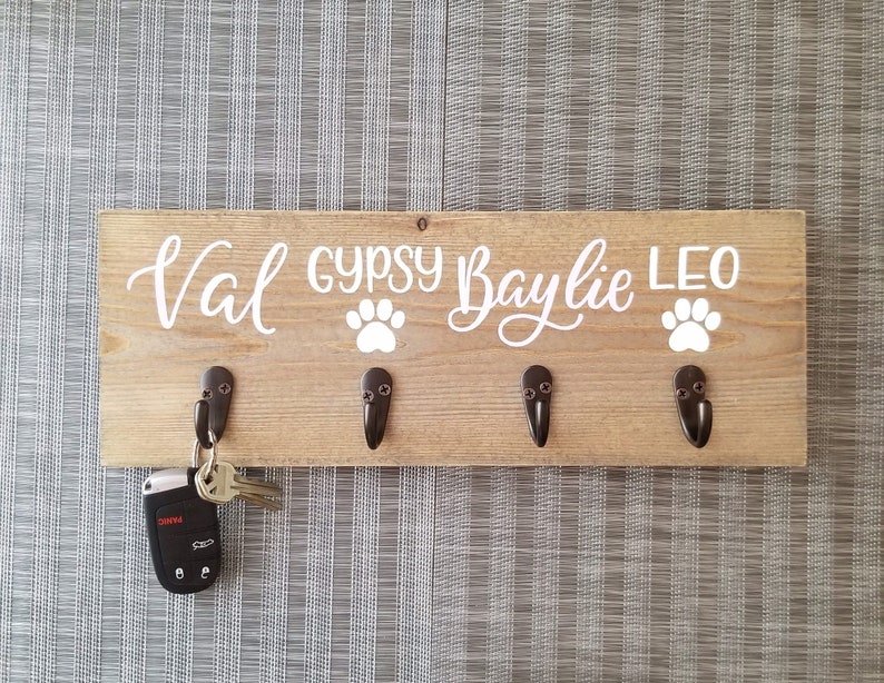 His Hers & the Dog's Entryway Key Hook Key Holder Etsy
