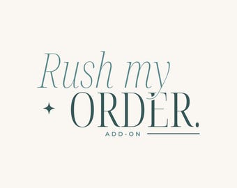 Rush my order