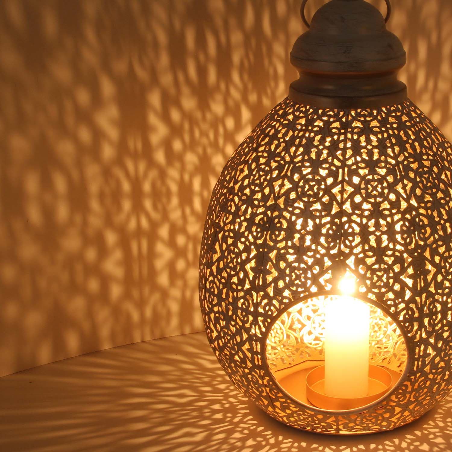 Orientalische Laterne Omnia L in shabby weiß gold marokkanisches Windlicht  Weihnachten Geschenk Wohn Deko Ramadan Kerzenhalter IRL2020 - Etsy Schweiz