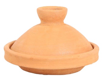 TAJINE marocain TERRA NATUR 30 cm grand tajine non émaillé cuisson pour 3-5 personnes cocotte pot en argile fabriqué à la main du Maroc TA7105