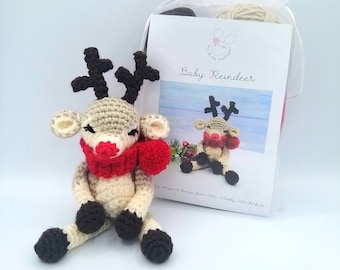 Haakpakket - Baby Rendier Haakpakket Craft DIY Speelgoedpakket