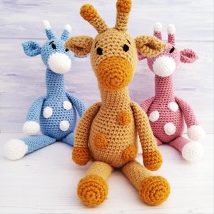Crochet Kit Aimee the Giraffe Luxury Crochet Kit. Complete Beginner Kit with Video Tutorials to teach you step by step how to make her image 3