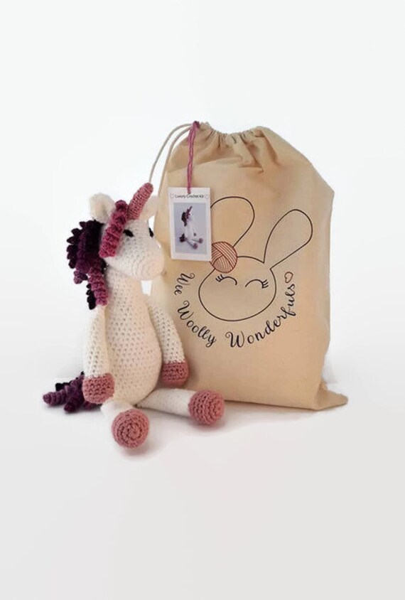 Unicorn Crochet Kit Venus Luxury Kit Christmas Birthday Mum Craft Gift