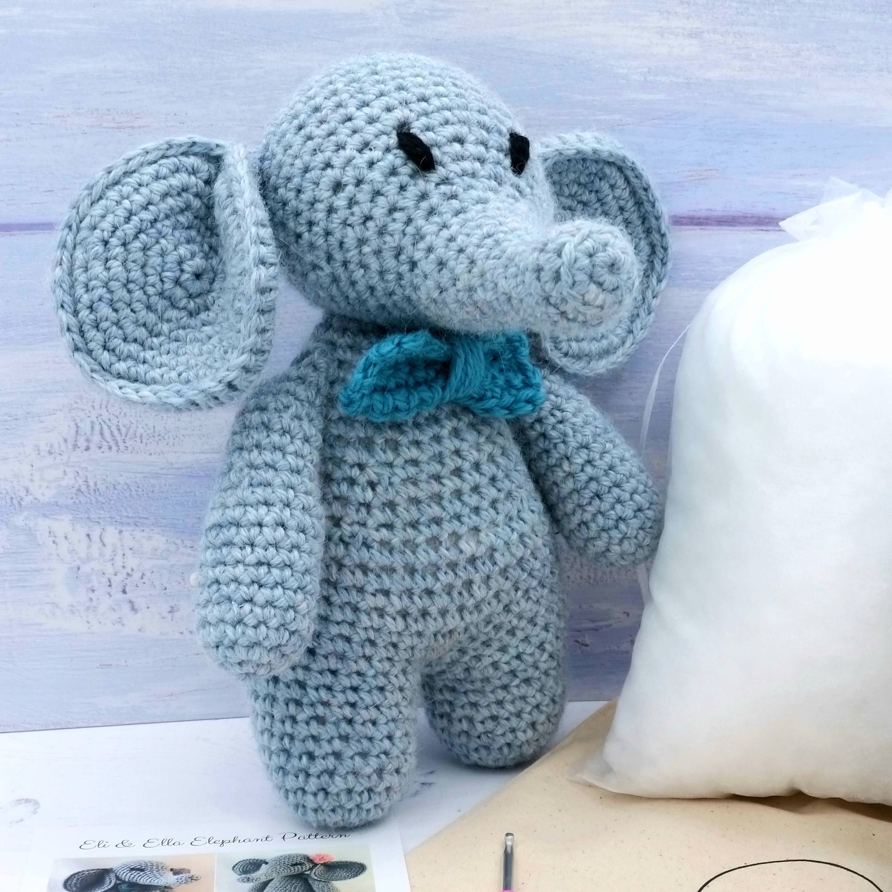 Eli the Elephant Crochet Kit Luxury Wool & Alpaca Crochet Etsy