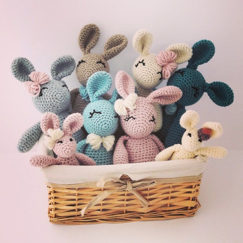 Crochet Kit Luxury Alpaca Twin Bunny Rabbit Beginner Kit Craft gift Birthday gift Mothers Day Luxury Treat Learn to crochet image 2
