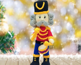 Ned the Nutcracker Crochet Pattern - Cute Christmas Pattern Amigurumi PDF Download