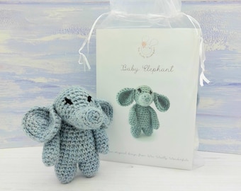 Kit de Ganchillo - Kit de Ganchillo Elefante Bebé - Patrón Elefante Amigurumi