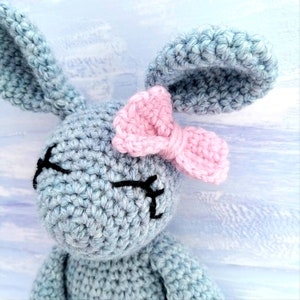 Crochet Kit Luxury Alpaca Twin Bunny Rabbit Beginner Kit Craft gift Birthday gift Mothers Day Luxury Treat Learn to crochet Gray