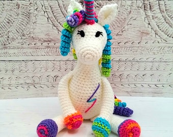 Unicorn Crochet Pattern - Cute Unicorn Pattern Amigurumi PDF Download