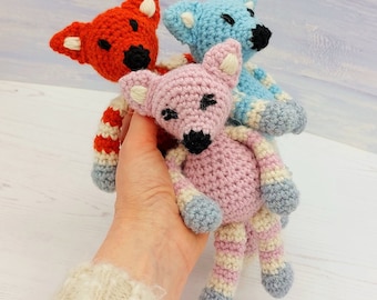 Baby Fox Crochet Pattern - Cute Foxes Pattern Amigurumi PDF Download
