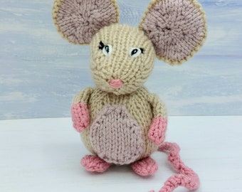Mabel the Mouse Knitting Pattern - Cute Mouse Pattern PDF Download