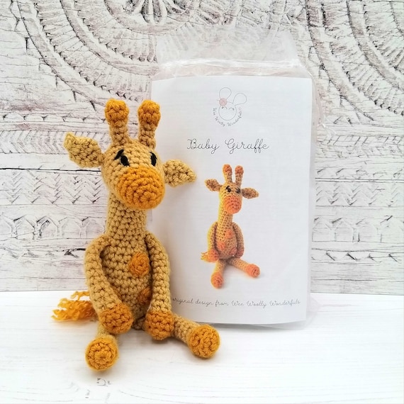 Crochet Kit Baby Giraffe Crochet Kit Amigurumi Giraffe Etsy UK
