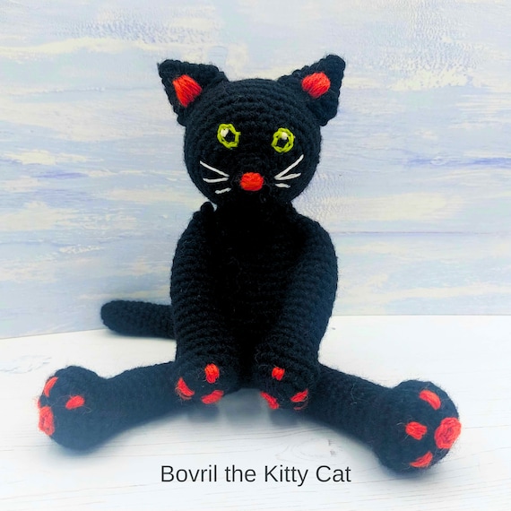 猫のかぎ針編みキット - あみぐるみ猫のパターン - かぎ針編みの猫