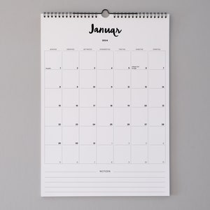 Großer Monats-Kalender 2024/2025 "Letter" | Wandkalender A3 | Geschenk für Neuanfang, Einzug, Umzug, Semesterbeginn, Studenten