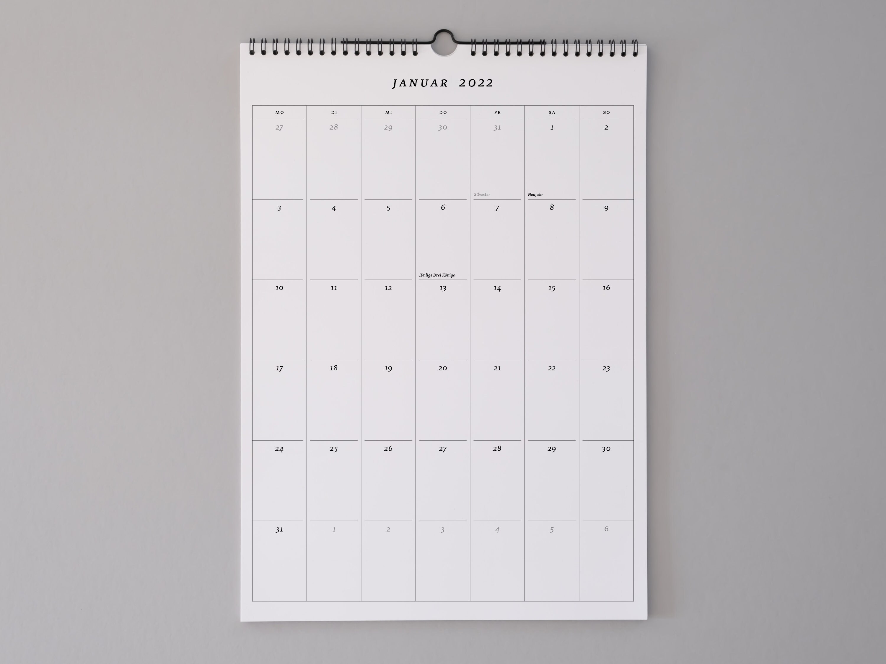 Mit Calendar 2022 2023 Großer Monats-Kalender 2022 / 2023 Serifen | Etsy New Zealand