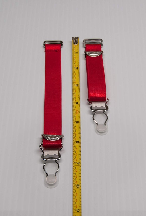 Detachable Suspenders, Set of 4, Stockings Clips, Garter Straps, Adjustable  Suspender, Accessories for Stockings. 