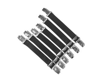 Adjustable Stocking Garters: Elastic Suspender Clips for Thigh High Socks