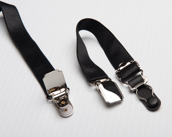 6 inch Adjustable Elastic and Metal Garter Straps Suspenders