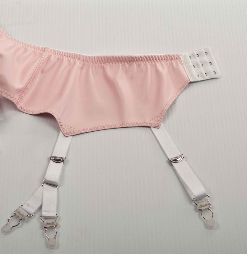 Light Pink Color Faux Leather Garter Belt / Suspender Belt Etsy UK