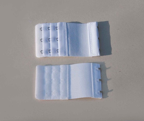 Buy Bra Extender With Elastic, Extension 3 Hook, Hook and Eyes, 3 Rows, 1  Extender, White Color, Lingerie Supplies. Online in India 
