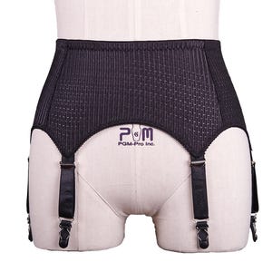 Handmade Nylon Garter Belt - 6 Straps for Secure Support & Flattering Fit