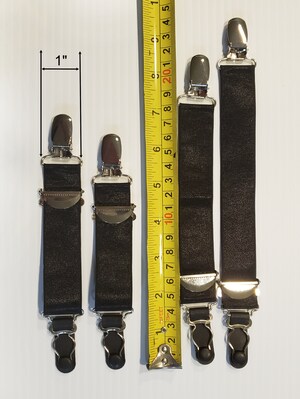 Bretelles Xeira Pour Hommes - 3 Clips Extra Forts, 25 Mm De Large, Dos En Cuir - Fabriqué En Allemagne
