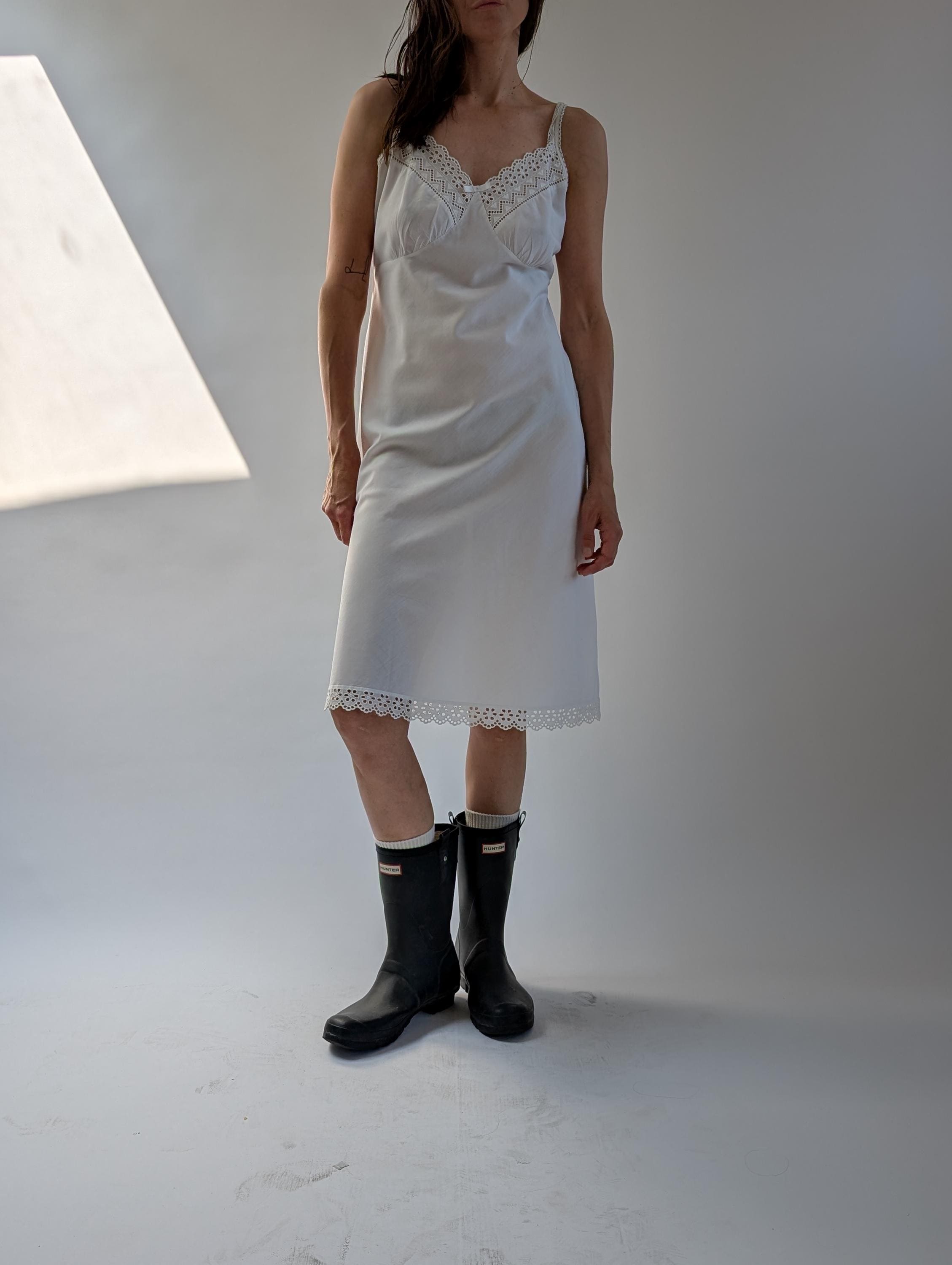 下着・アンダーウェア 1940s White Slip Dress 1940s Lace Slip - Etsy