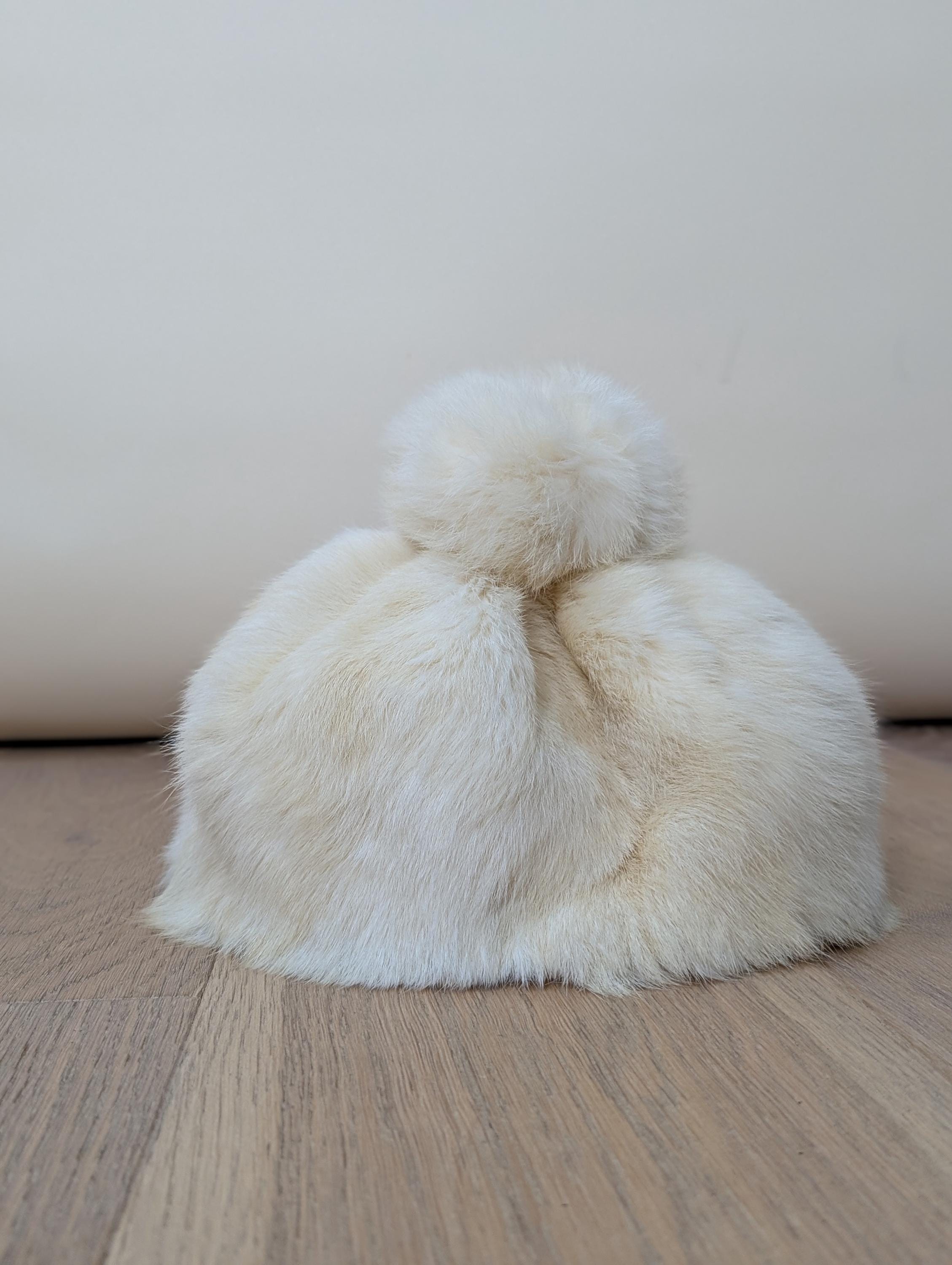 60s Pom Pom Fur Hat - Etsy display picture 2