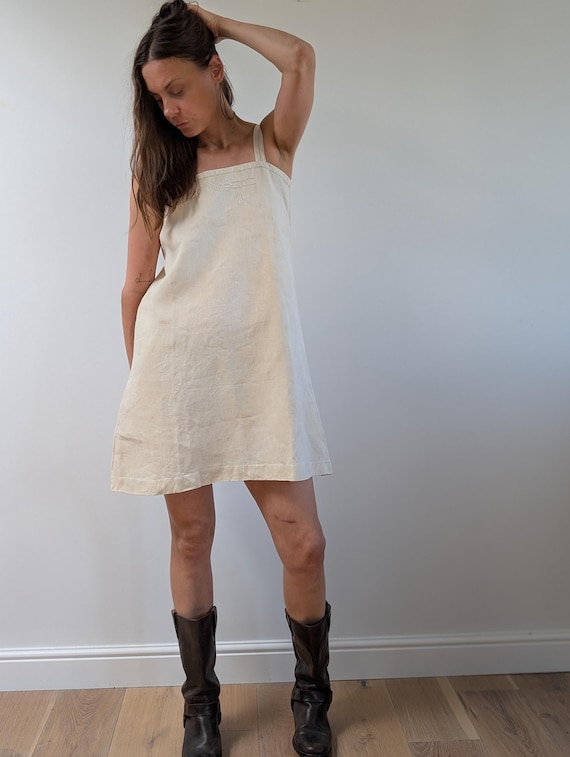 G-326 フランス アンティーク ヴィンテージ コットン ナイトドレス