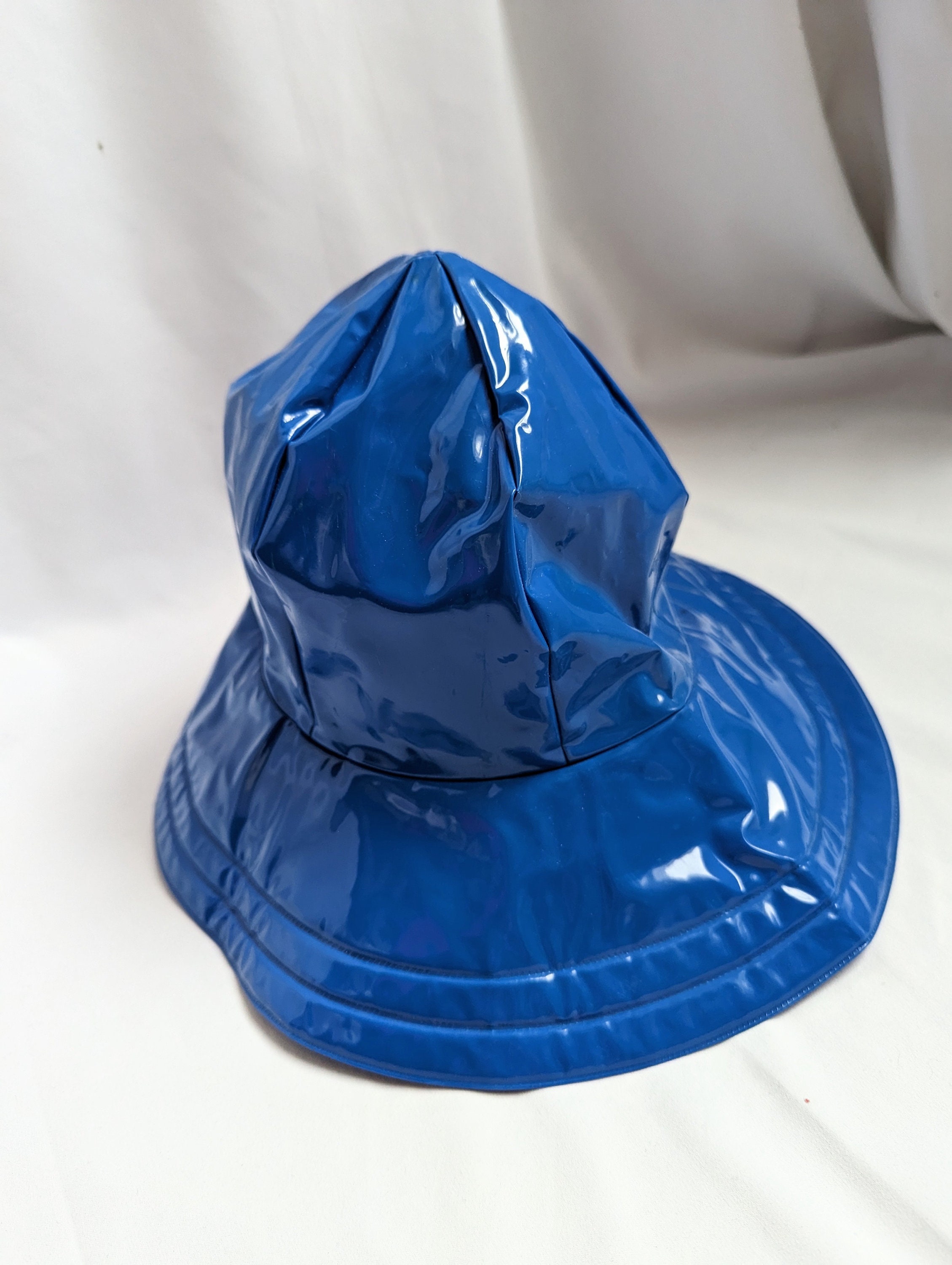 Blue Waterproof Satin Lined Bucket Hat